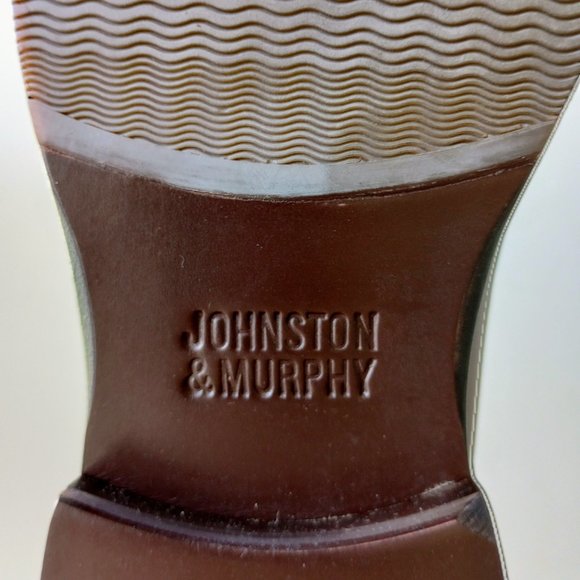 Johnston & Murphy Men\'s Reynolds Cap in Nice Tan Full Grain Leather